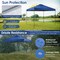Costway Patio 10x10ft Outdoor Instant Pop-up Canopy Folding Tent Sun Shelter UV50+ Gray/Blue/White
